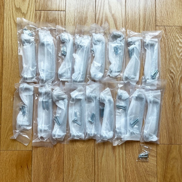 x17 Drawer Pulls With Hardware  in "Antique Brass" Finish - Picture 3 of 3